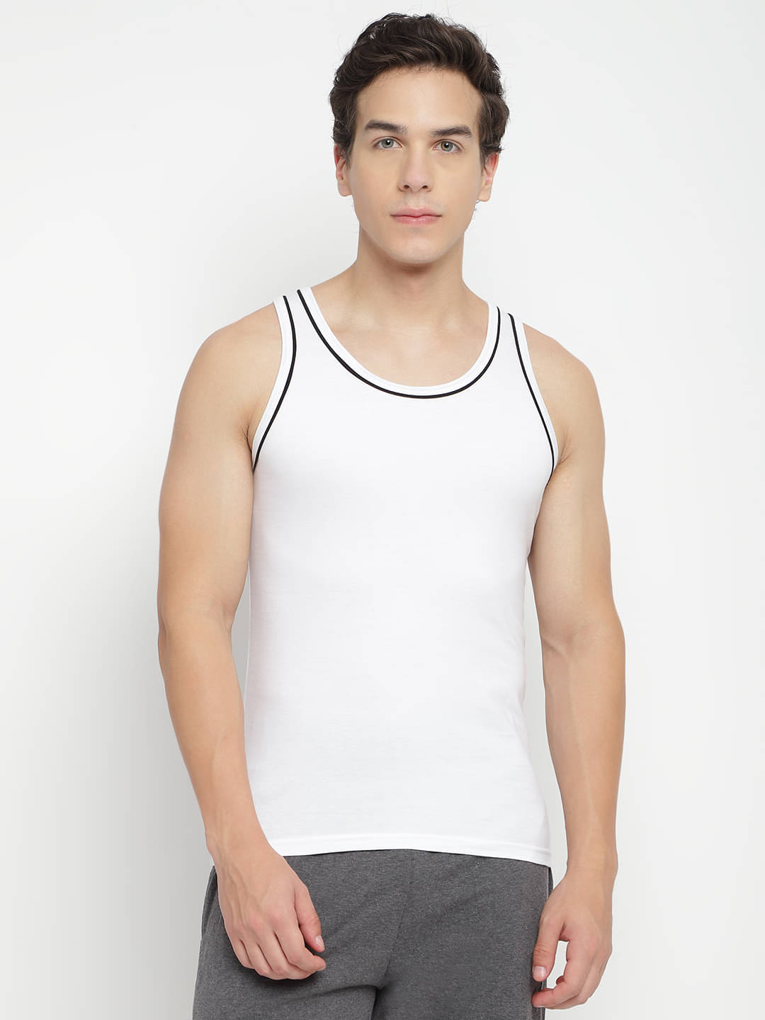 La Intimo Pack of 1 Cotton Gym Vest For Men ( White ) La Intimo Pack of 1 Cotton Gym Vest For Men ( White )