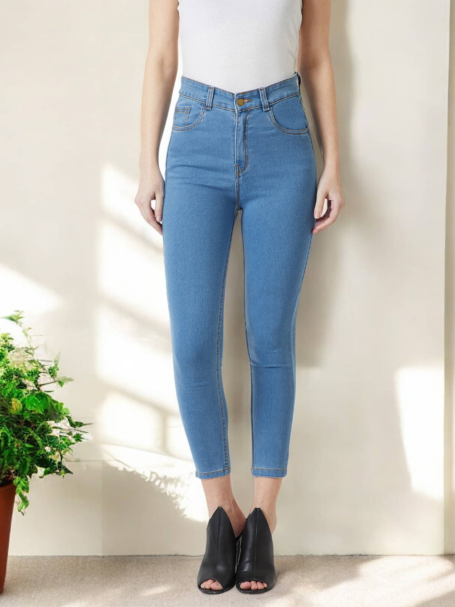     			Miss Chase - Blue Denim Skinny Fit Women's Jeans ( Pack of 1 )
