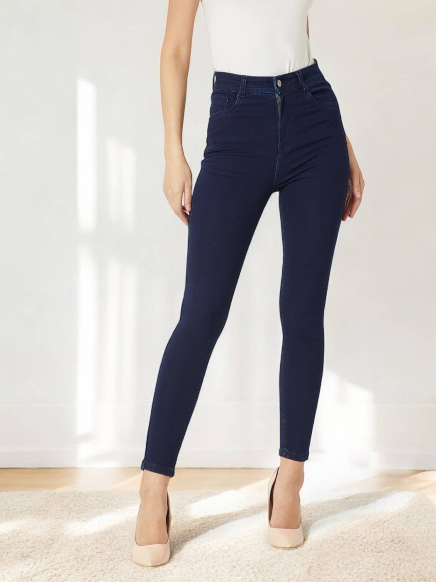     			Miss Chase - Navy Denim Skinny Fit Women's Jeans ( Pack of 1 )