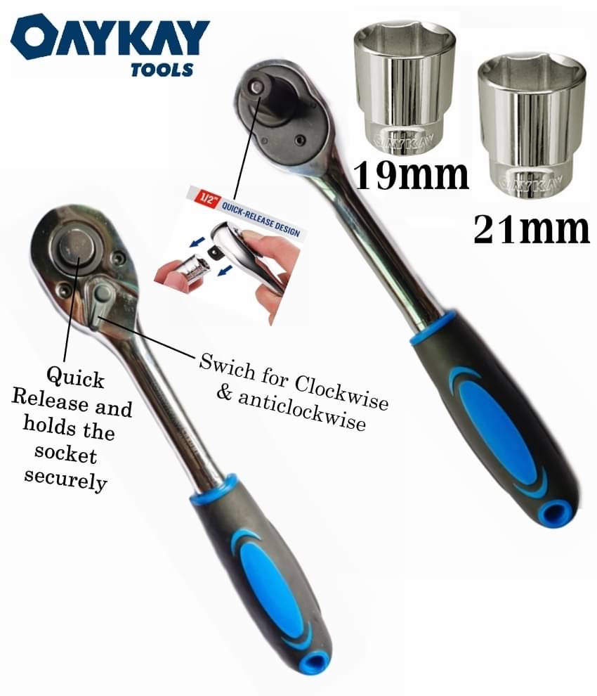 Oaykay Tools Ratchet Spanner Set of 3 Pc Oaykay Tools Ratchet Spanner Set of 3 Pc