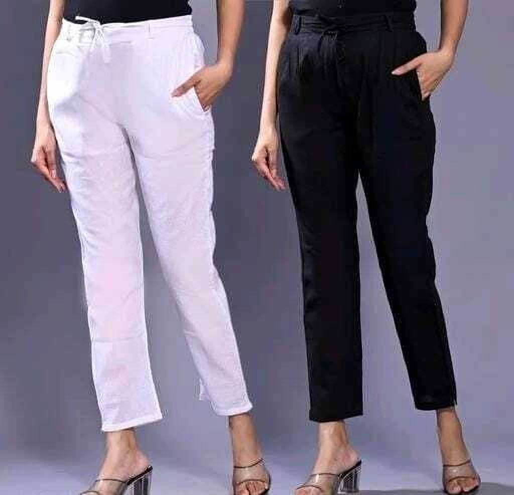     			OuterWear Pack of 2 Cotton Blend Regular Women's Casual Pants ( Multicolor )