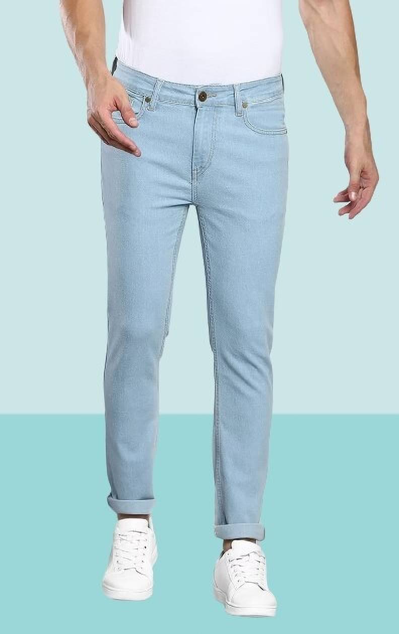 POKHINDA Slim Fit Clean Look Men's Jeans - Blue ( Pack of 1 ) POKHINDA Slim Fit Clean Look Men's Jeans - Blue ( Pack of 1 )