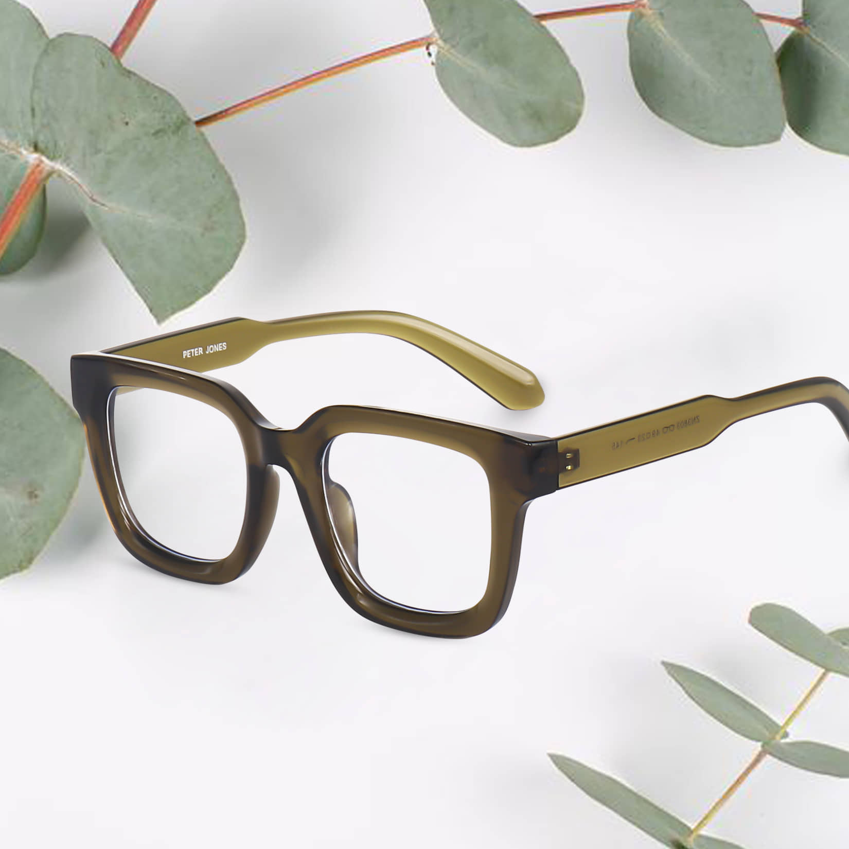 Peter Jones Black Full Rim Square Computer Glasses ( Pack of 1 )