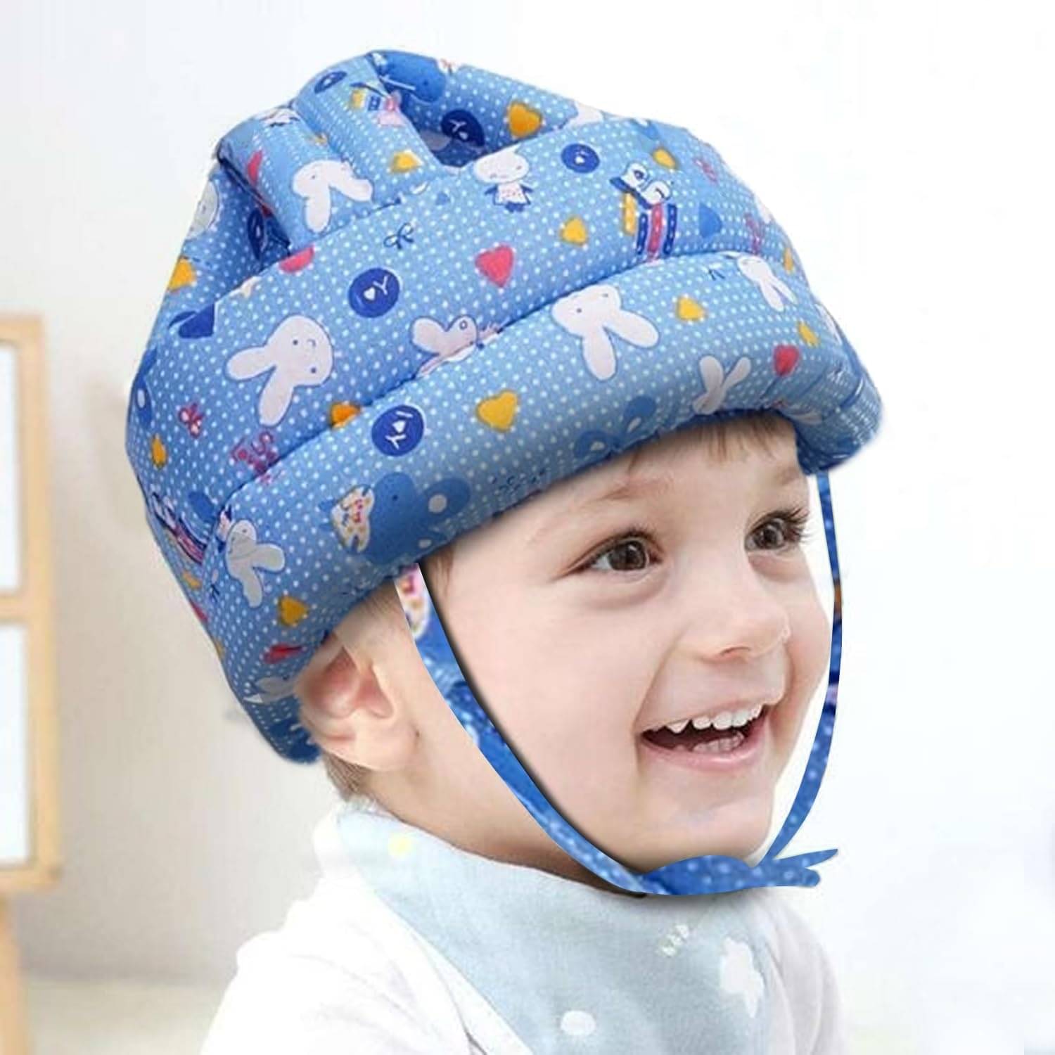     			RIVERNEST Multi-Colour Cotton - polyester Baby Helmet
