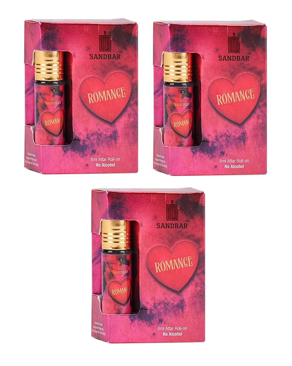     			SANDBAR Majmua Non- Alcoholic 50ml Attar ( Pack of 3 )