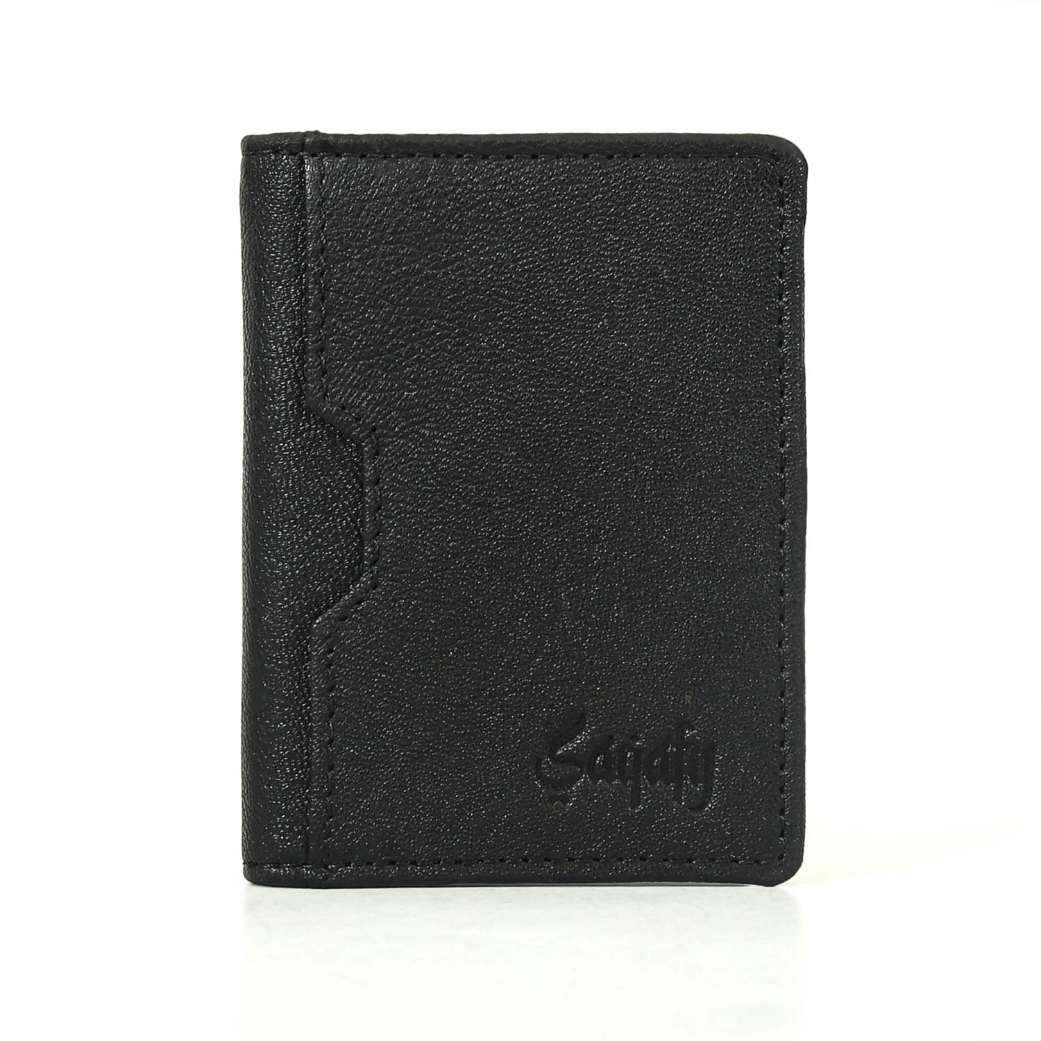     			SAQAFY Leather Unisex Card Holder ( Pack of 1 )