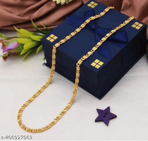 SHANKH-KRIVA Gold Plated Chain ( Set of 1 ) SHANKH-KRIVA Gold Plated Chain ( Set of 1 )