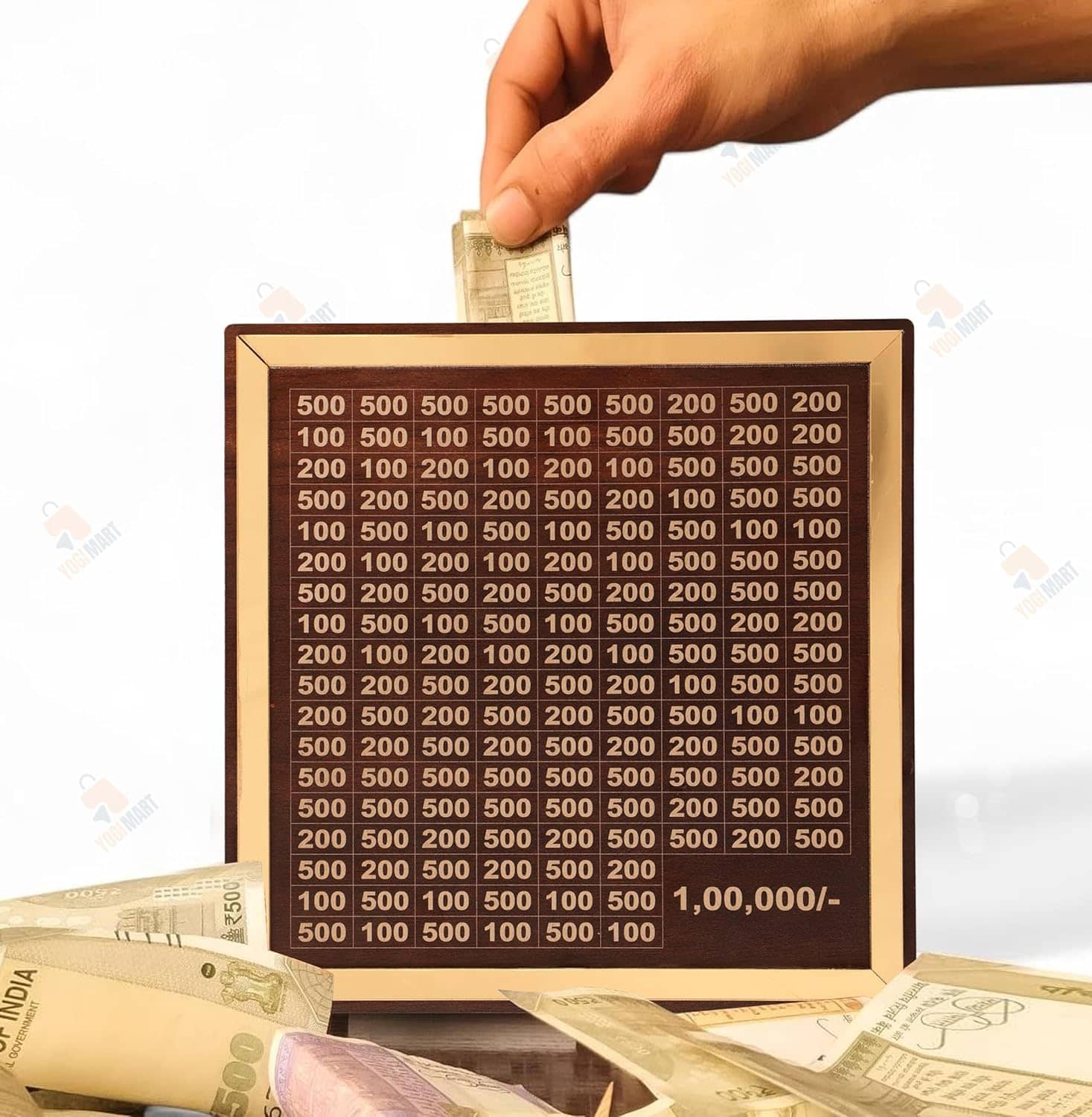 SKYVILLA Wood Brown Others Piggy Bank ( Pack of 1 ) - Stationery | Buy online on ZillyBuy