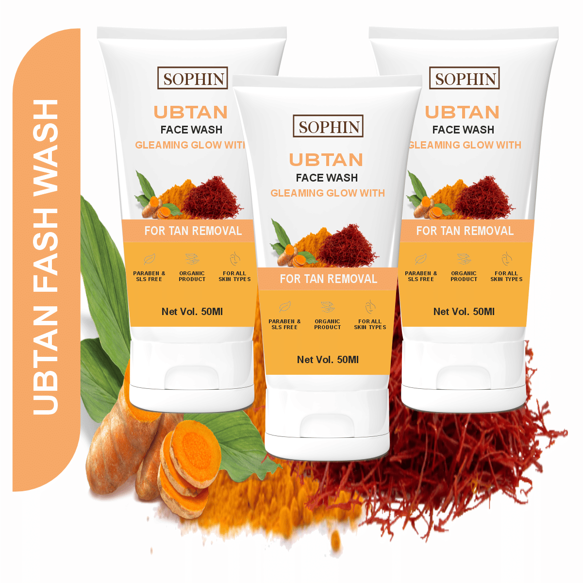     			SOPHIN - Blackheads and Whiteheads Removal Face Wash For All Skin Type ( Pack of 3 )