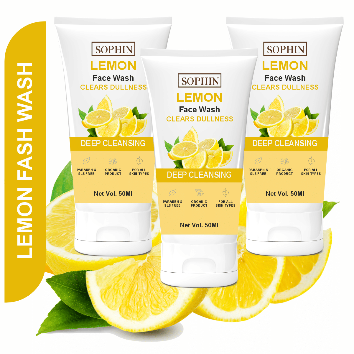SOPHIN - Excess Oil Removal Face Wash For All Skin Type ( Pack of 3 )