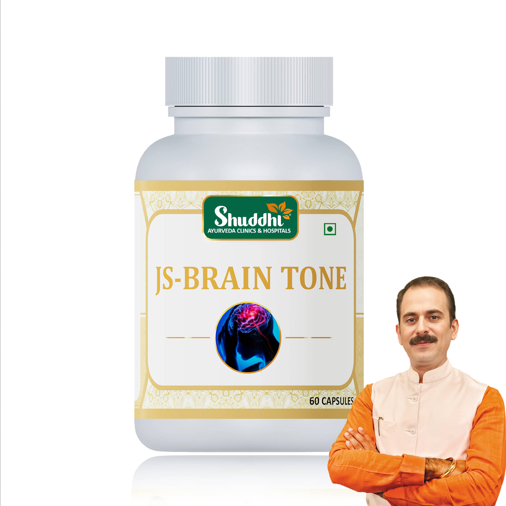    			Shuddhi Js-Brain Tone Capsules | Herbal Mind Wellness Supplement, 60 Capsules