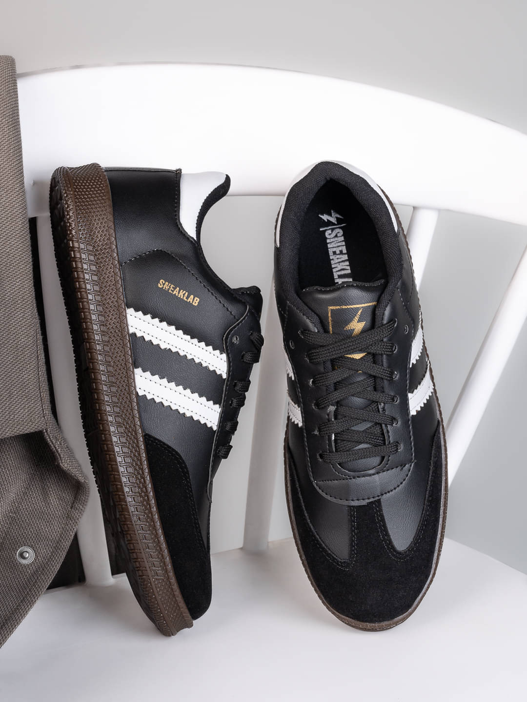     			Sneaklab RHUMBA-BLACK_6 Black Men's Lifestyle Shoes