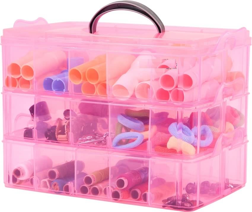 Stysol 18 Grid Cells Plastic Storage Tools, Jewelry Case Storage Organizer Box Stysol 18 Grid Cells Plastic Storage Tools, Jewelry Case Storage Organizer Box