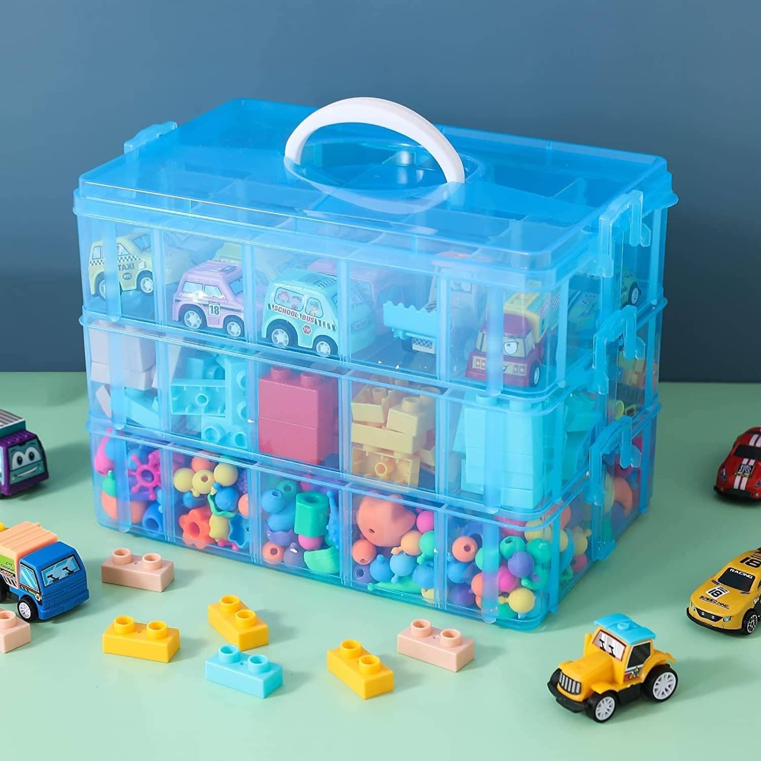 Stysol 18 Grid Storage Organizer Box Cells Plastic Storage Tools, Jewelry Case Stysol 18 Grid Storage Organizer Box Cells Plastic Storage Tools, Jewelry Case