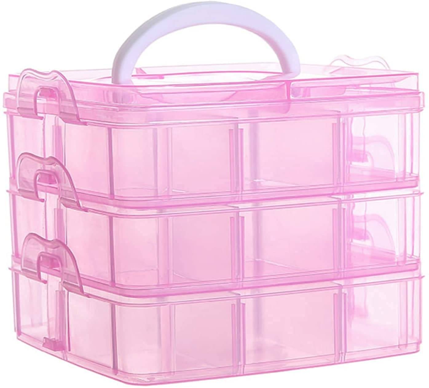 Stysol 3 Layer 18 Grid Jewellery Organiser Box Piece Stysol 3 Layer 18 Grid Jewellery Organiser Box Piece