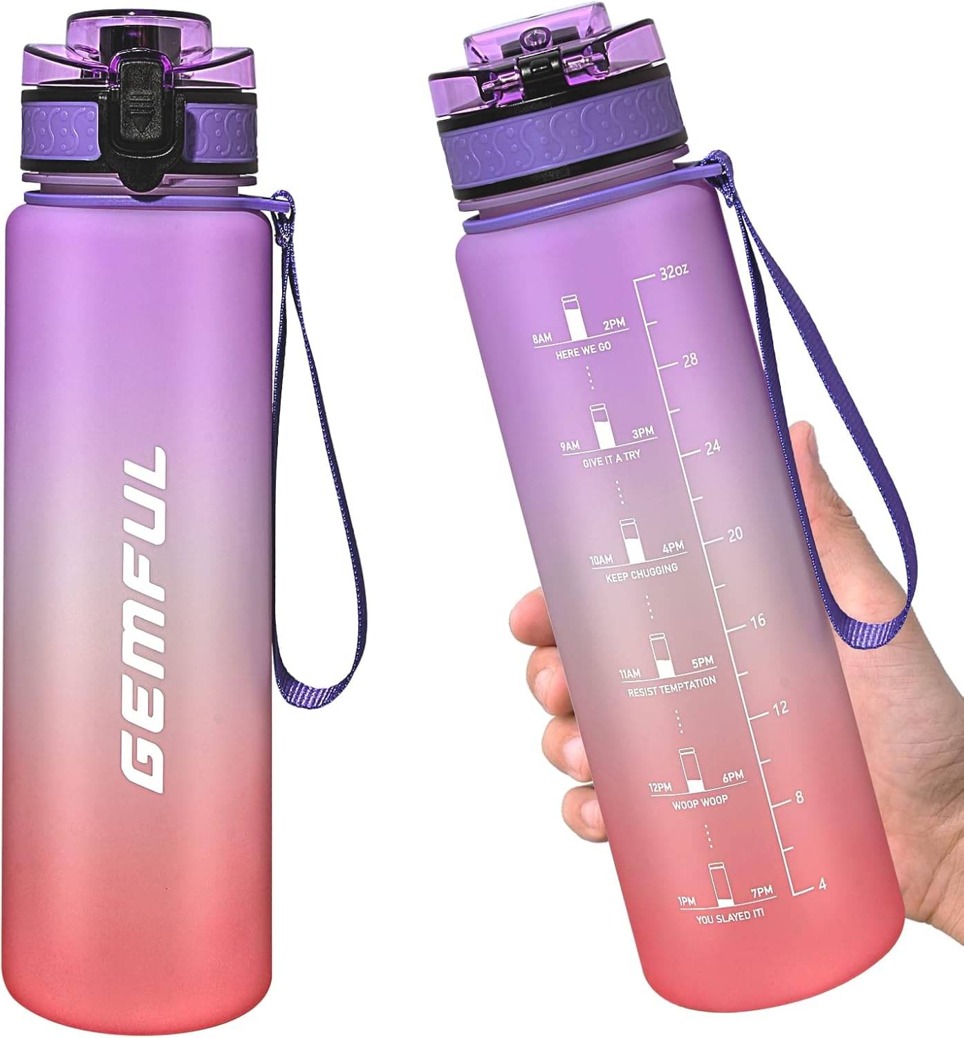 Stysol Motivational Time Marker Multicolour Plastic Water Bottle 1000 mL ( Set of 1 ) Stysol Motivational Time Marker Multicolour Plastic Water Bottle 1000 mL ( Set of 1 )