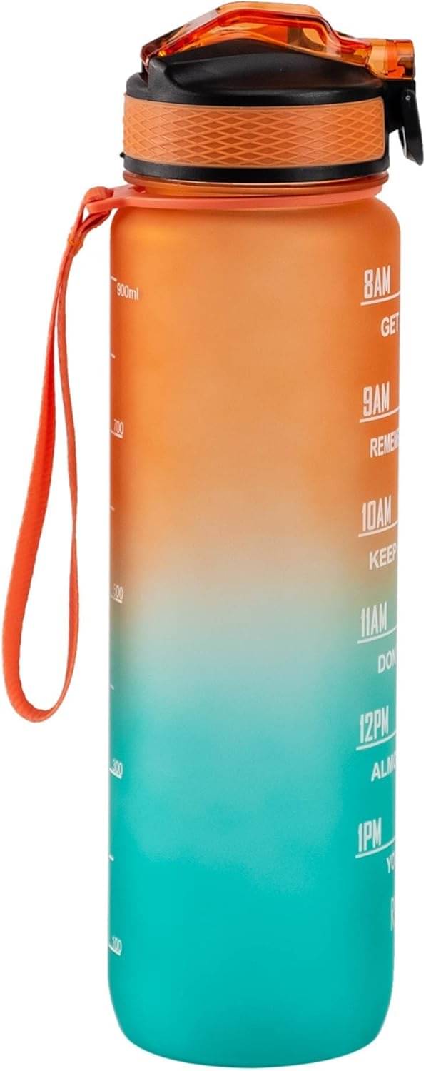     			Stysol Motivational Time Marker Multicolour Plastic Water Bottle 1000 mL ( Set of 1 )