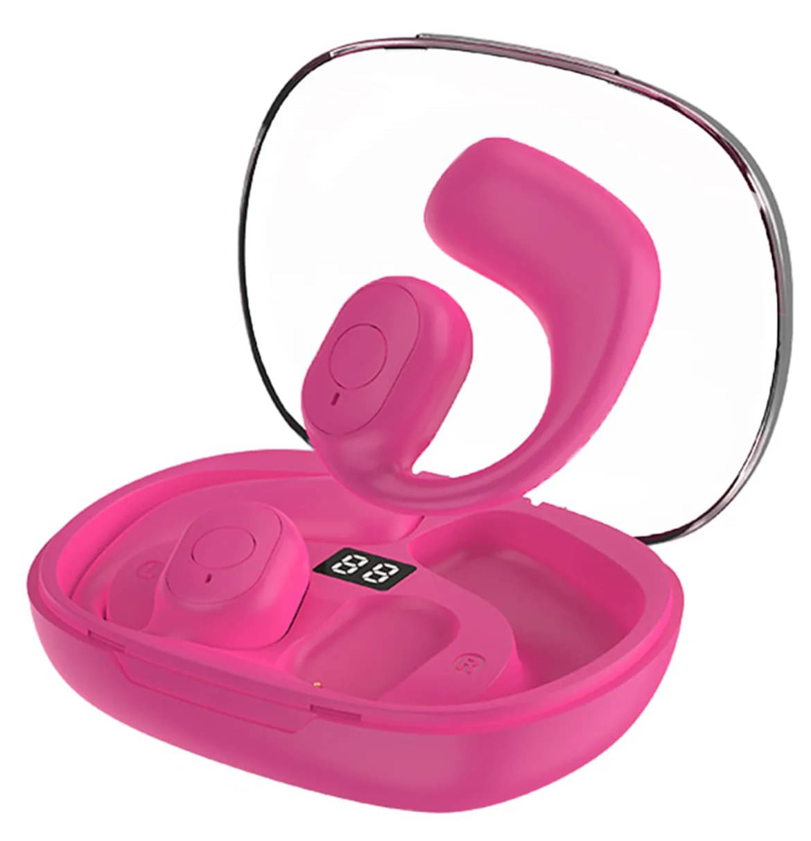     			VERONIC U10 OWS OPEN EAR Bluetooth True Wireless (TWS) On Ear 48 Hours Playback Comfirtable in ear fit IPX4(Splash & Sweat Proof) Red