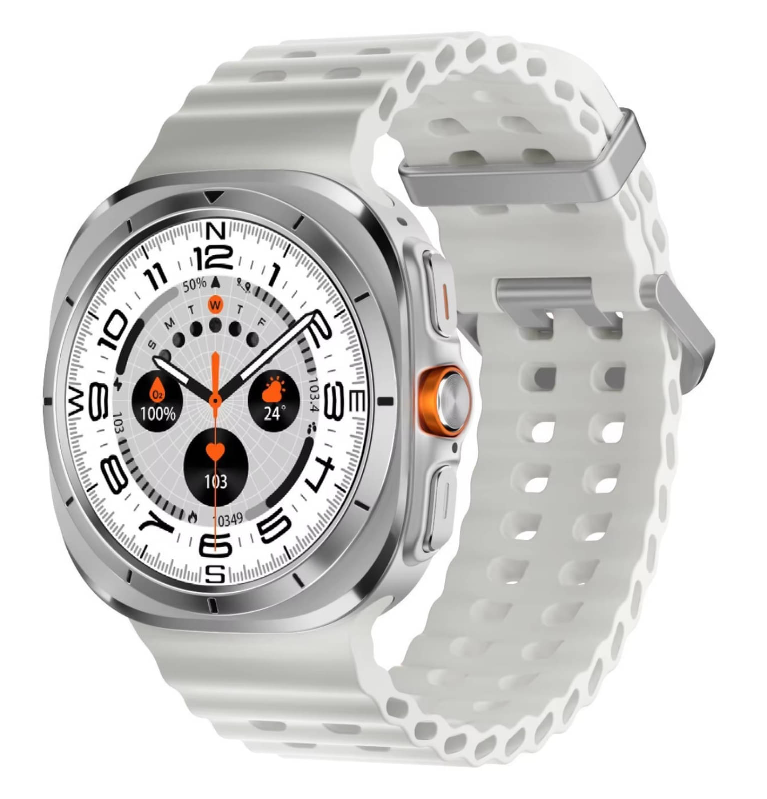 VEhop IPS LCD BT Calling Smart Watch with Silicone Strap Upto 1-2 days Backup ( White )     			VEhop IPS LCD BT Calling Smart Watch with Silicone Strap Upto 1-2 days Backup ( White )