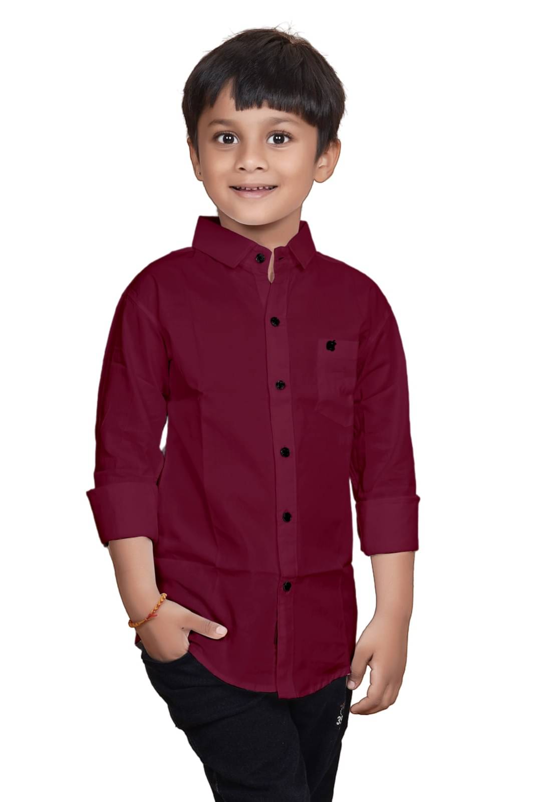     			ZAKAR STYLE Pack of 1 Boys Cotton Blend Full Sleeves Shirt ( Red )