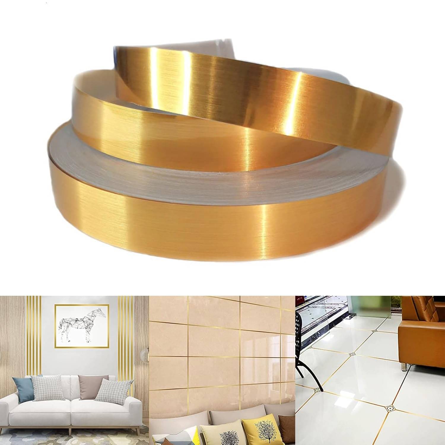 sekhmet Gold Single Sided Decorative Tape ( Pack of 1 ) sekhmet Gold Single Sided Decorative Tape ( Pack of 1 )