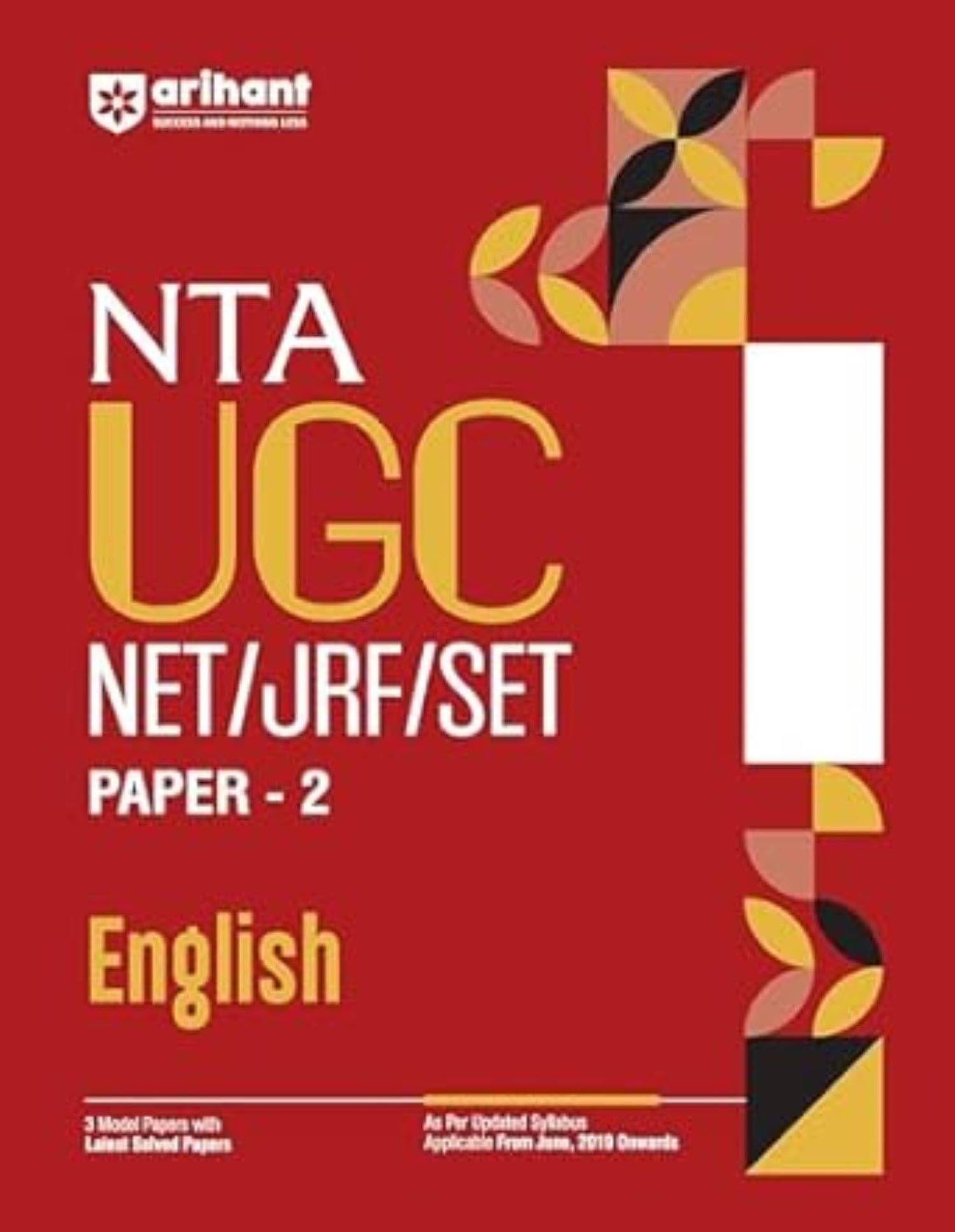     			Arihant 2025 EDITION NTA UGC NET/ JRF/ SET PAPER-2 English | As per updated syllabus | 3 Model Papers with latest solved papers