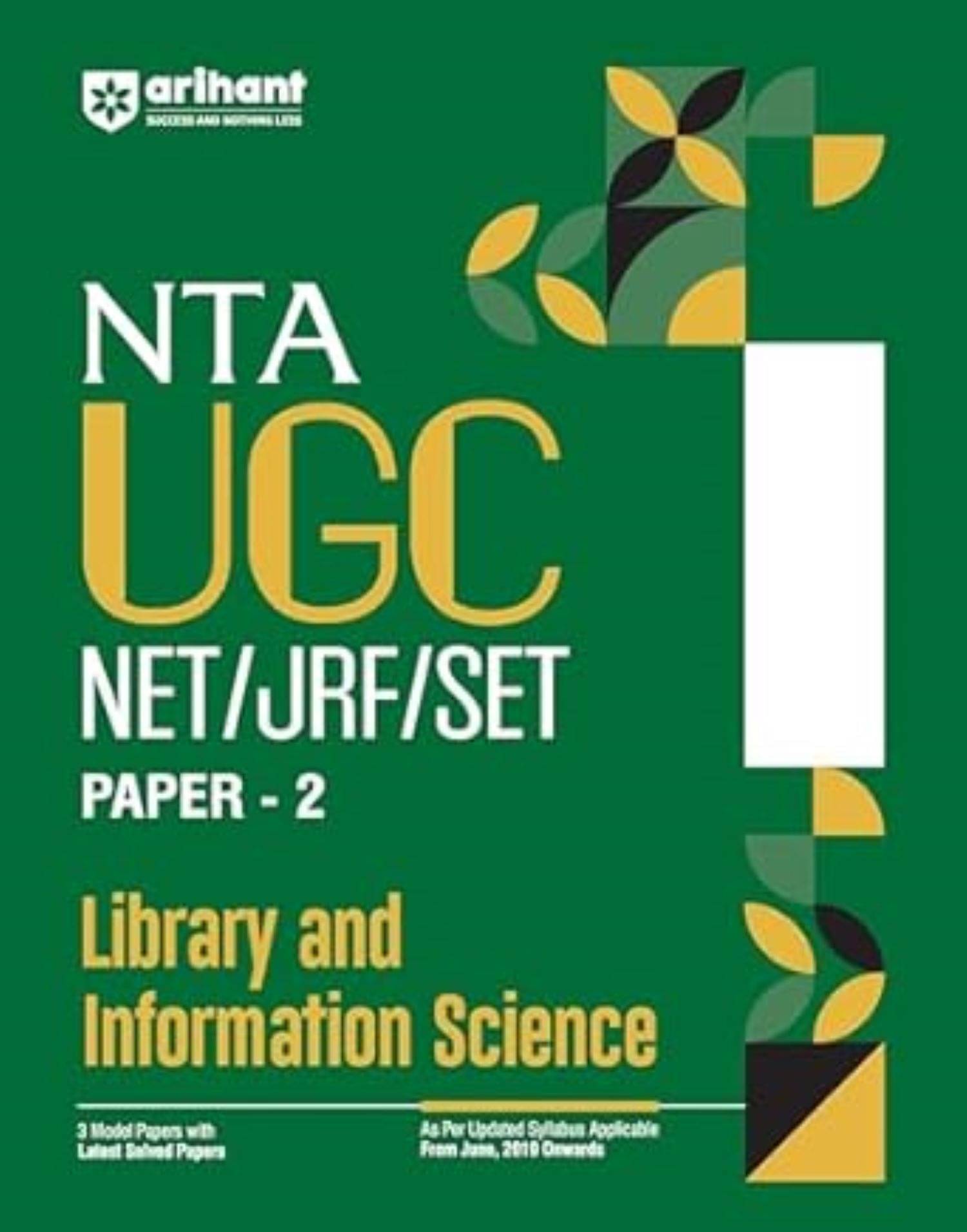     			Arihant 2025 EDITION NTA UGC NET/ JRF/ SET PAPER-2 Library and Information Science | 3 Model Papers with latest solved papers