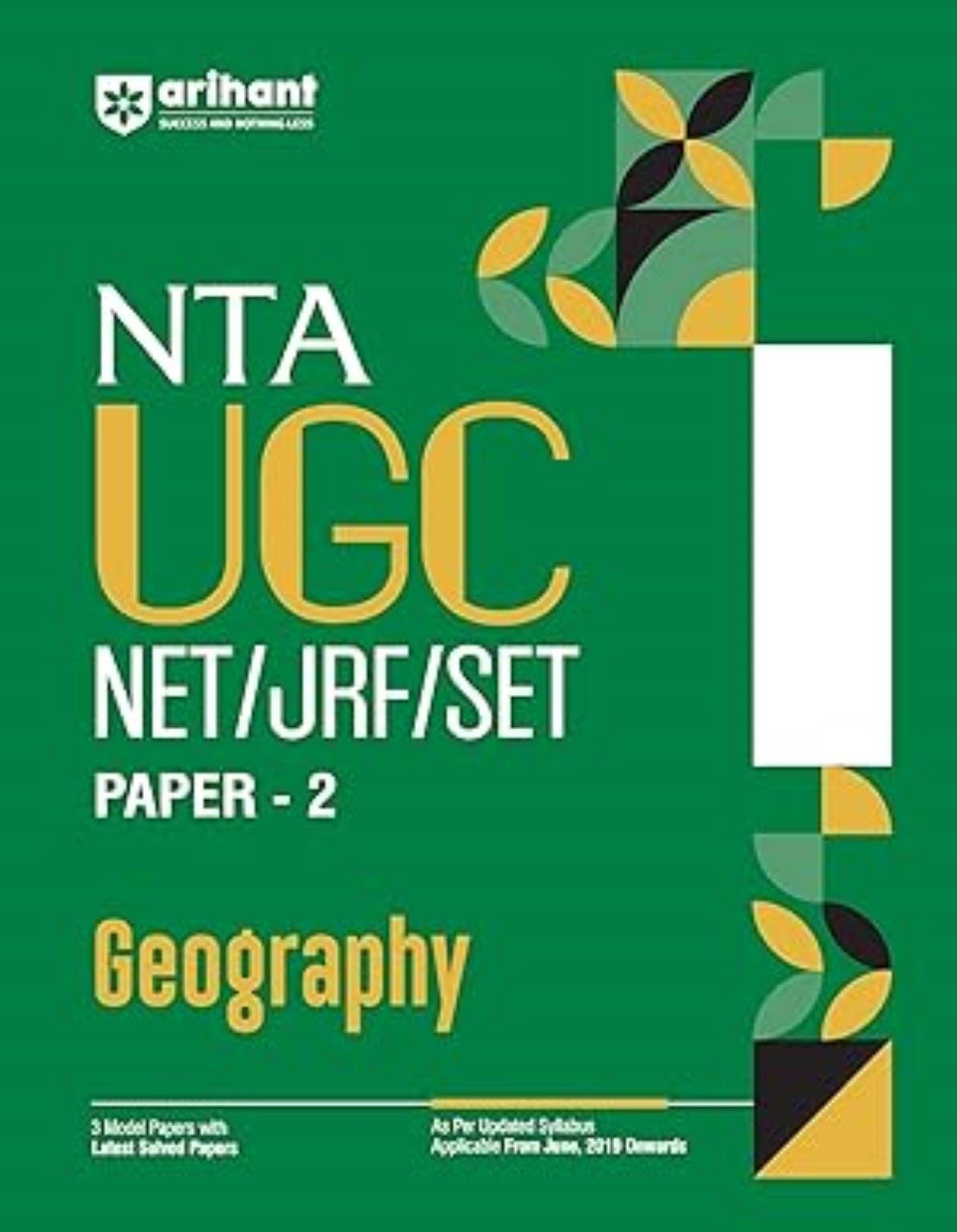     			Arihant 2025 EDITION NTA UGC NET/ JRF/ SET PAPER-2 Geography | As per updated syllabus | 3 Model Papers with latest solved papers