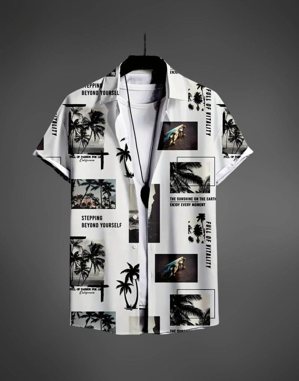     			BEAUE Poly Cotton Regular Fit Printed Half Sleeves Men's Casual Shirt - Multi ( Pack of 1 )