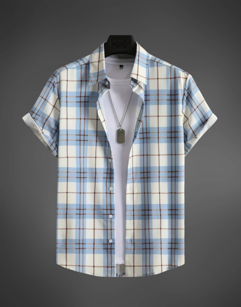 BEAUE Poly Cotton Regular Fit Printed Half Sleeves Men's Casual Shirt - White ( Pack of 1 )