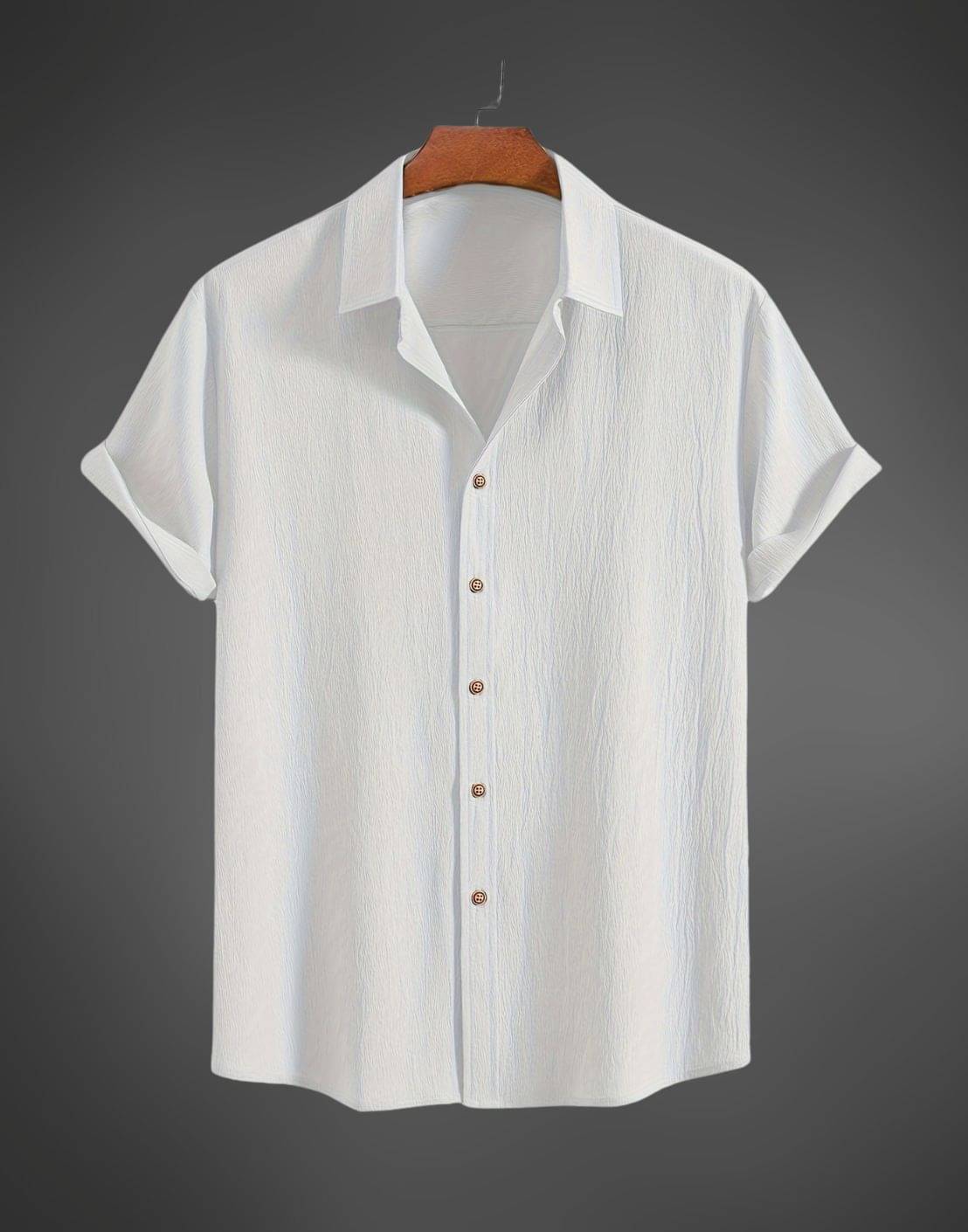     			BEAUE Poly Cotton Regular Fit Printed Half Sleeves Men's Casual Shirt - White ( Pack of 1 )