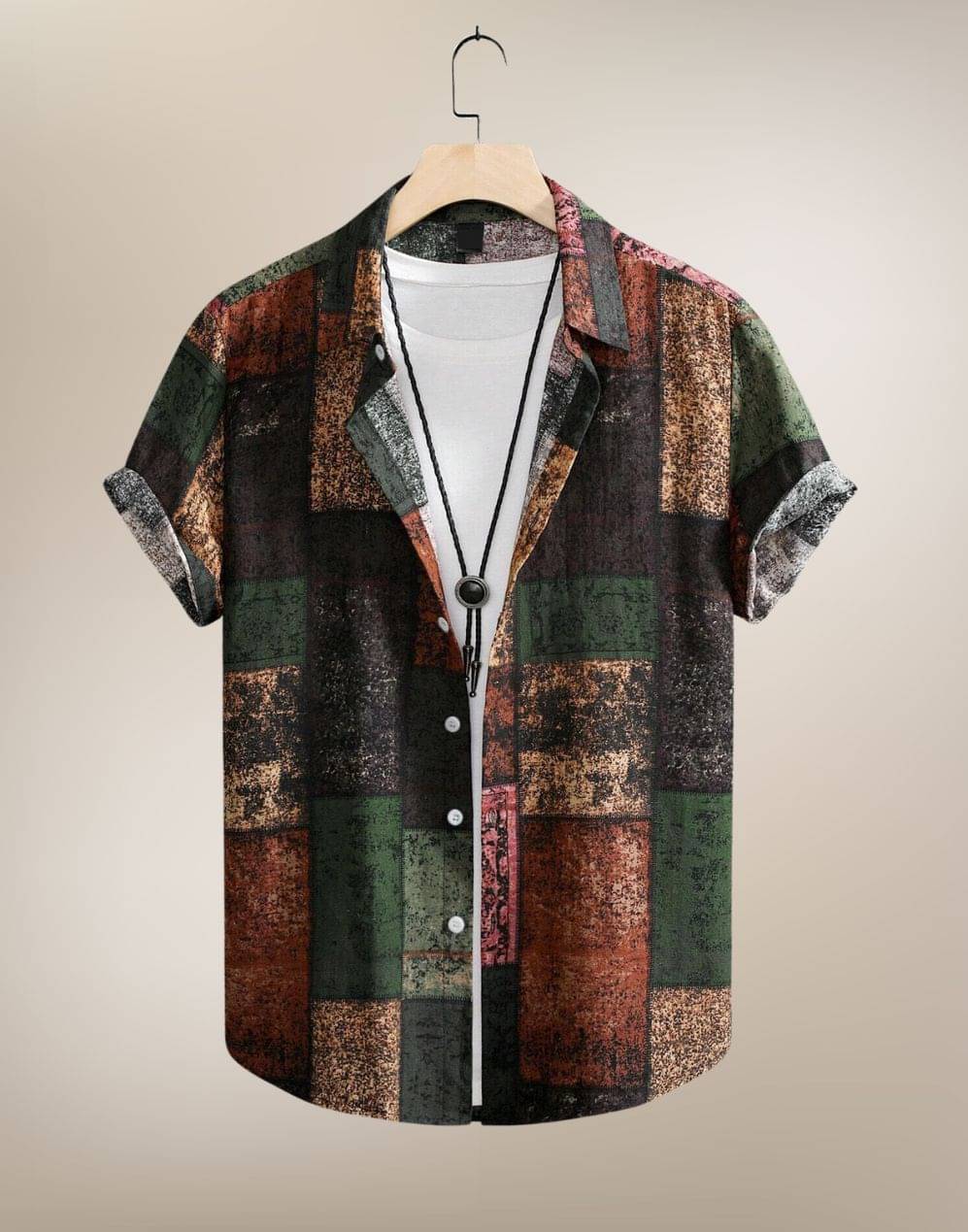 BEAUE Poly Cotton Regular Fit Printed Half Sleeves Men's Casual Shirt - Green ( Pack of 1 ) BEAUE Poly Cotton Regular Fit Printed Half Sleeves Men's Casual Shirt - Green ( Pack of 1 )