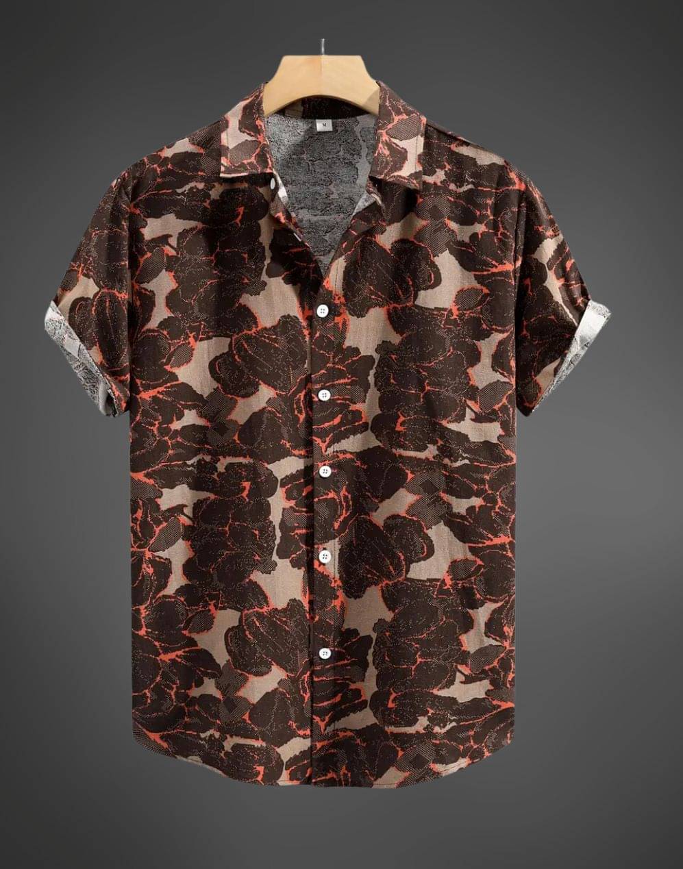 BEAUE Poly Cotton Regular Fit Printed Half Sleeves Men's Casual Shirt - Brown ( Pack of 1 ) BEAUE Poly Cotton Regular Fit Printed Half Sleeves Men's Casual Shirt - Brown ( Pack of 1 )