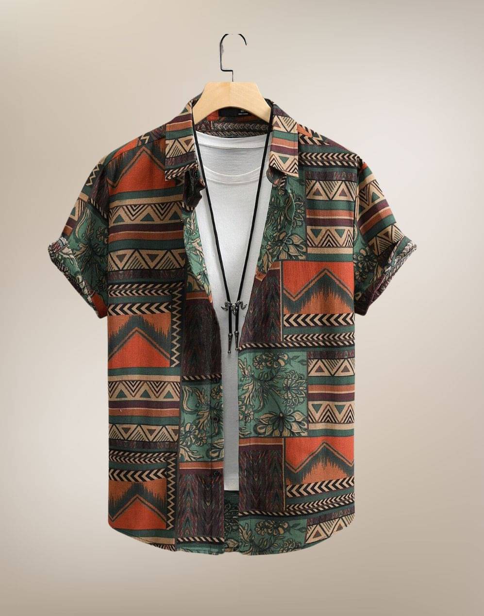 BEAUE Poly Cotton Regular Fit Printed Half Sleeves Men's Casual Shirt - Green ( Pack of 1 ) BEAUE Poly Cotton Regular Fit Printed Half Sleeves Men's Casual Shirt - Green ( Pack of 1 )