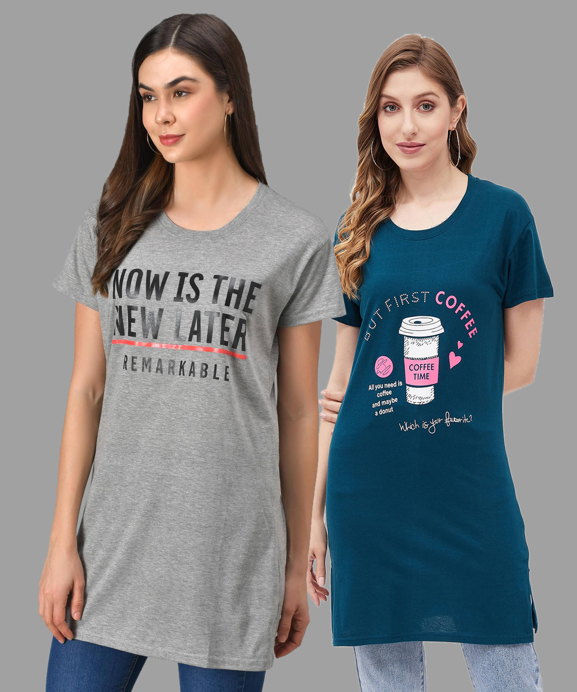 Christy World Women Cotton Printed Regular Fit Round Neck T-Shirt ( Multicolor 2 ) Christy World Women Cotton Printed Regular Fit Round Neck T-Shirt ( Multicolor 2 )