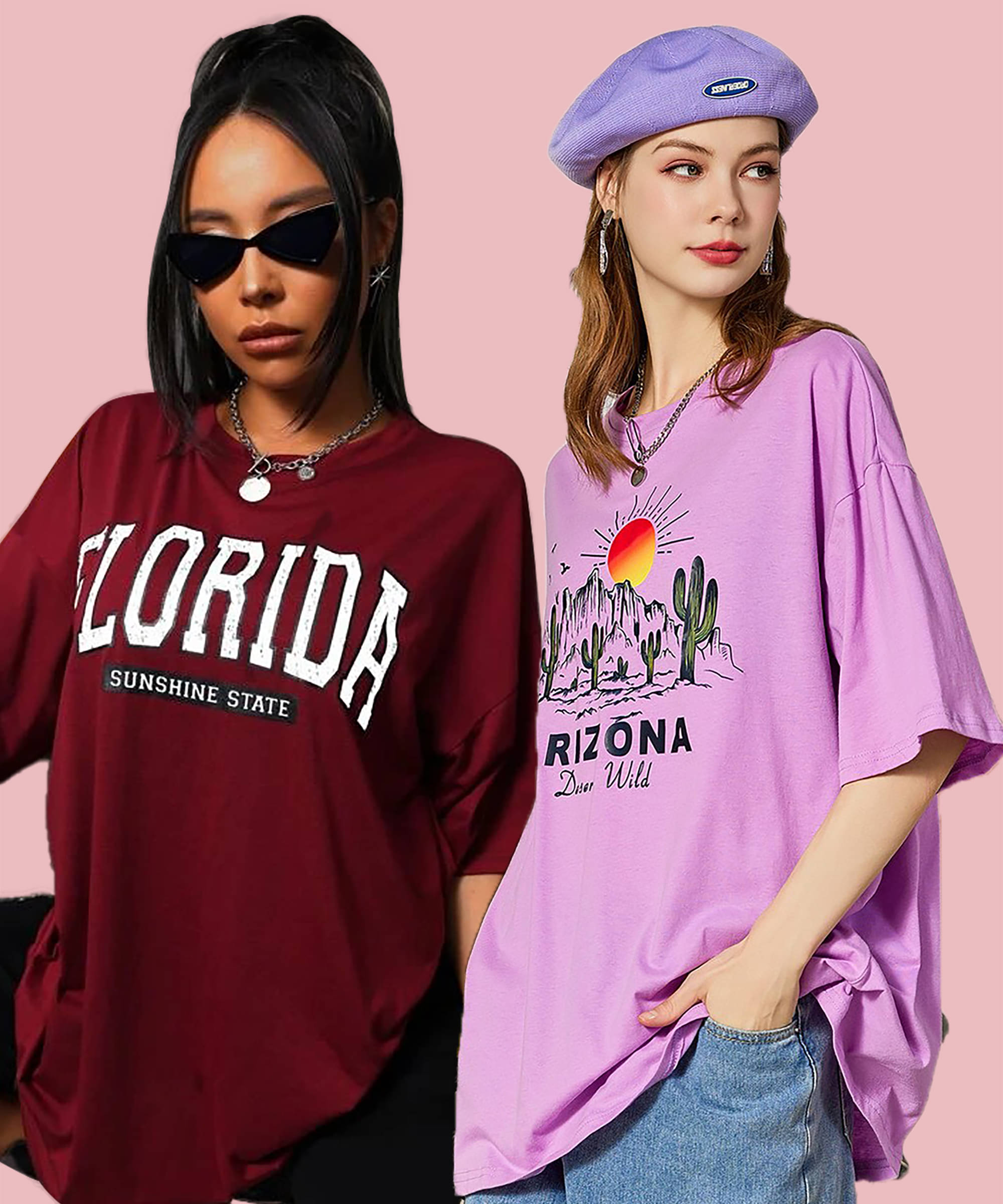 Christy World Women Cotton Printed Oversized Fit Round Neck T-Shirt ( Multicolor 4 ) Christy World Women Cotton Printed Oversized Fit Round Neck T-Shirt ( Multicolor 4 )