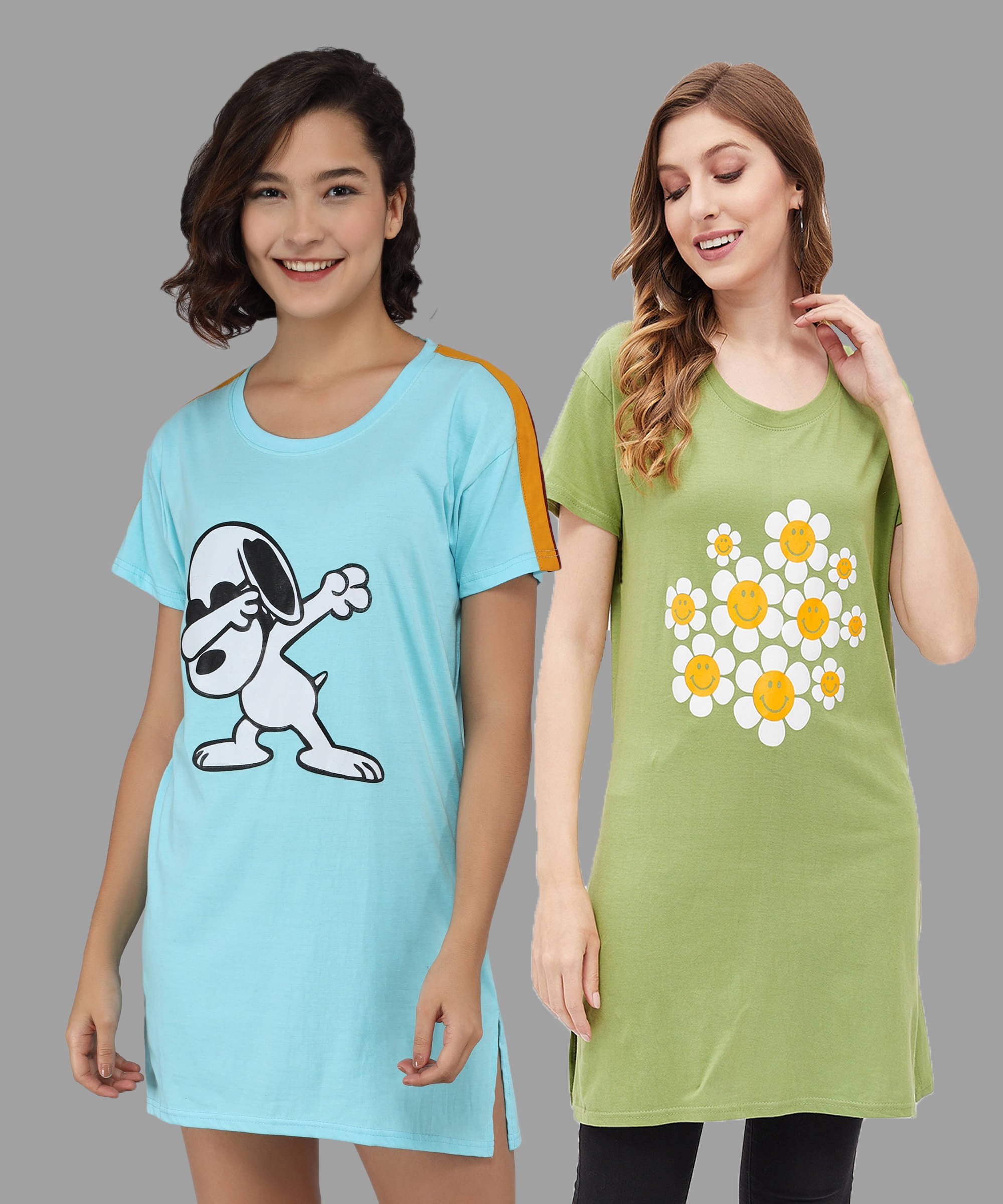 Christy World Women Cotton Printed Regular Fit Round Neck T-Shirt ( Multicolor 9 ) Christy World Women Cotton Printed Regular Fit Round Neck T-Shirt ( Multicolor 9 )