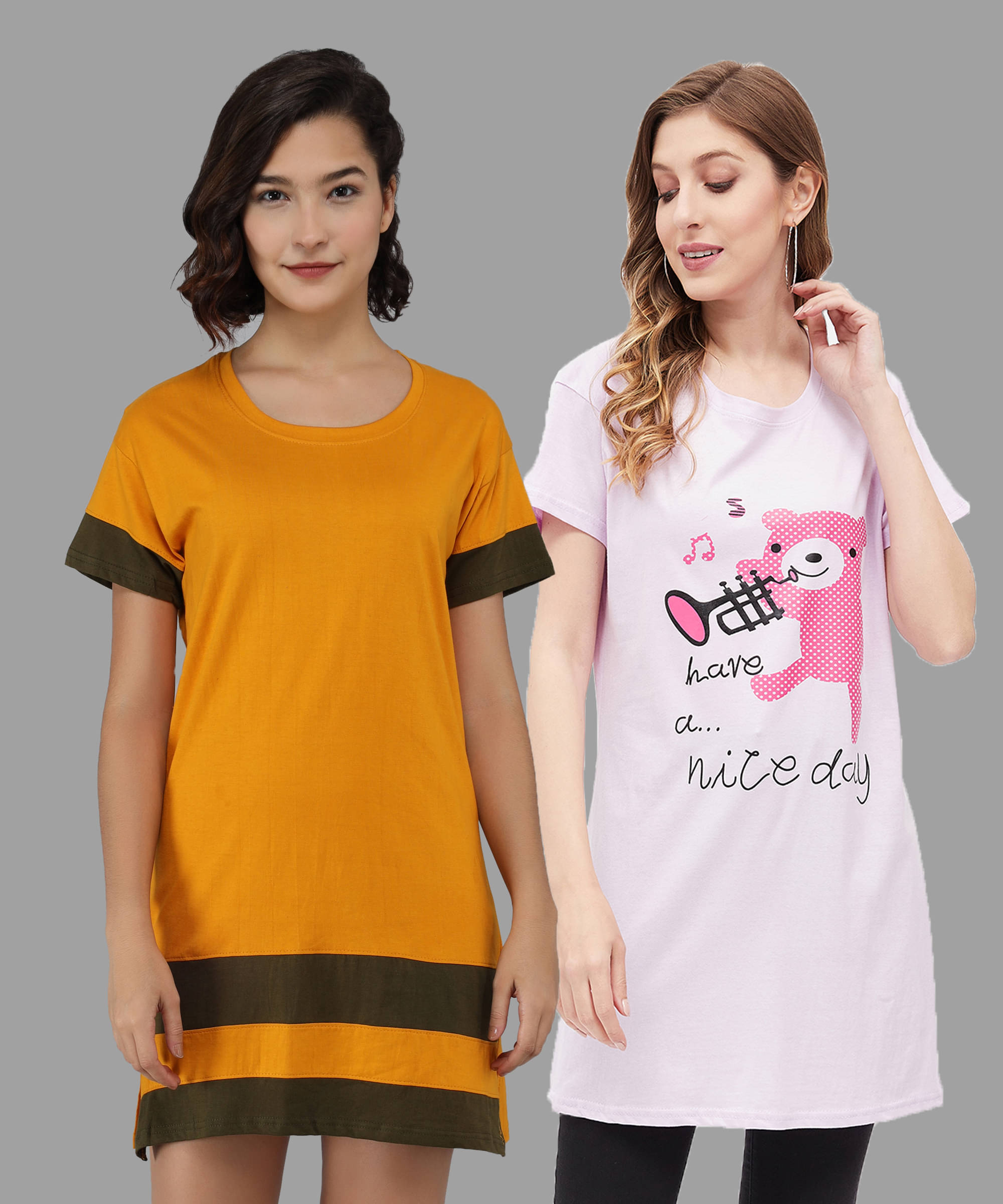     			Christy World Women Cotton Printed Regular Fit Round Neck T-Shirt ( Multicolor 3 )