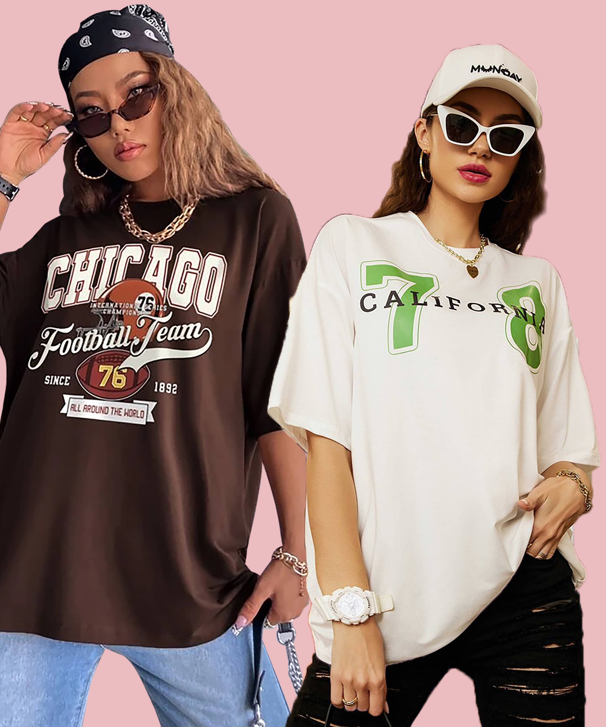 Christy World Women Cotton Printed Oversized Fit Round Neck T-Shirt ( Multicolor 14 )     			Christy World Women Cotton Printed Oversized Fit Round Neck T-Shirt ( Multicolor 14 )