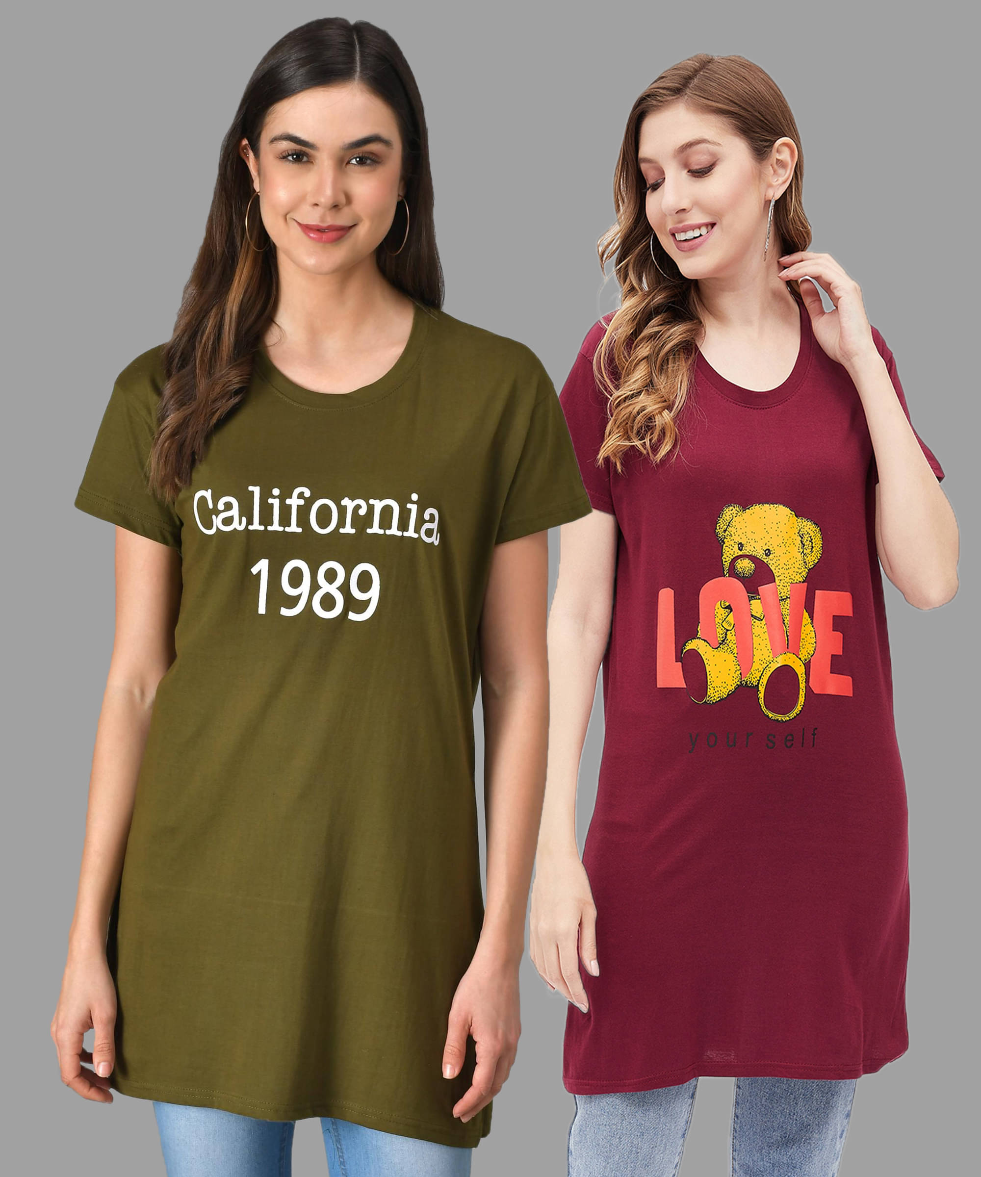 Christy World Women Cotton Printed Regular Fit Round Neck T-Shirt ( Multicolor 6 )     			Christy World Women Cotton Printed Regular Fit Round Neck T-Shirt ( Multicolor 6 )