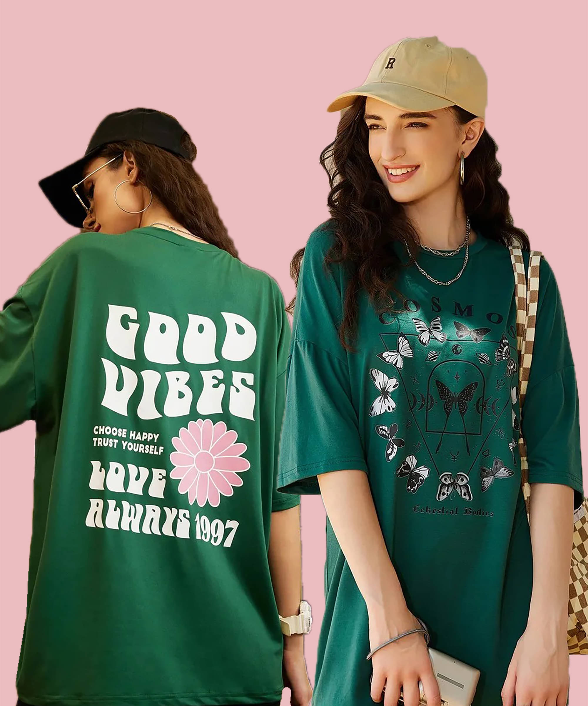 Christy World Women Cotton Printed Oversized Fit Round Neck T-Shirt ( Multicolor 6 ) Christy World Women Cotton Printed Oversized Fit Round Neck T-Shirt ( Multicolor 6 )
