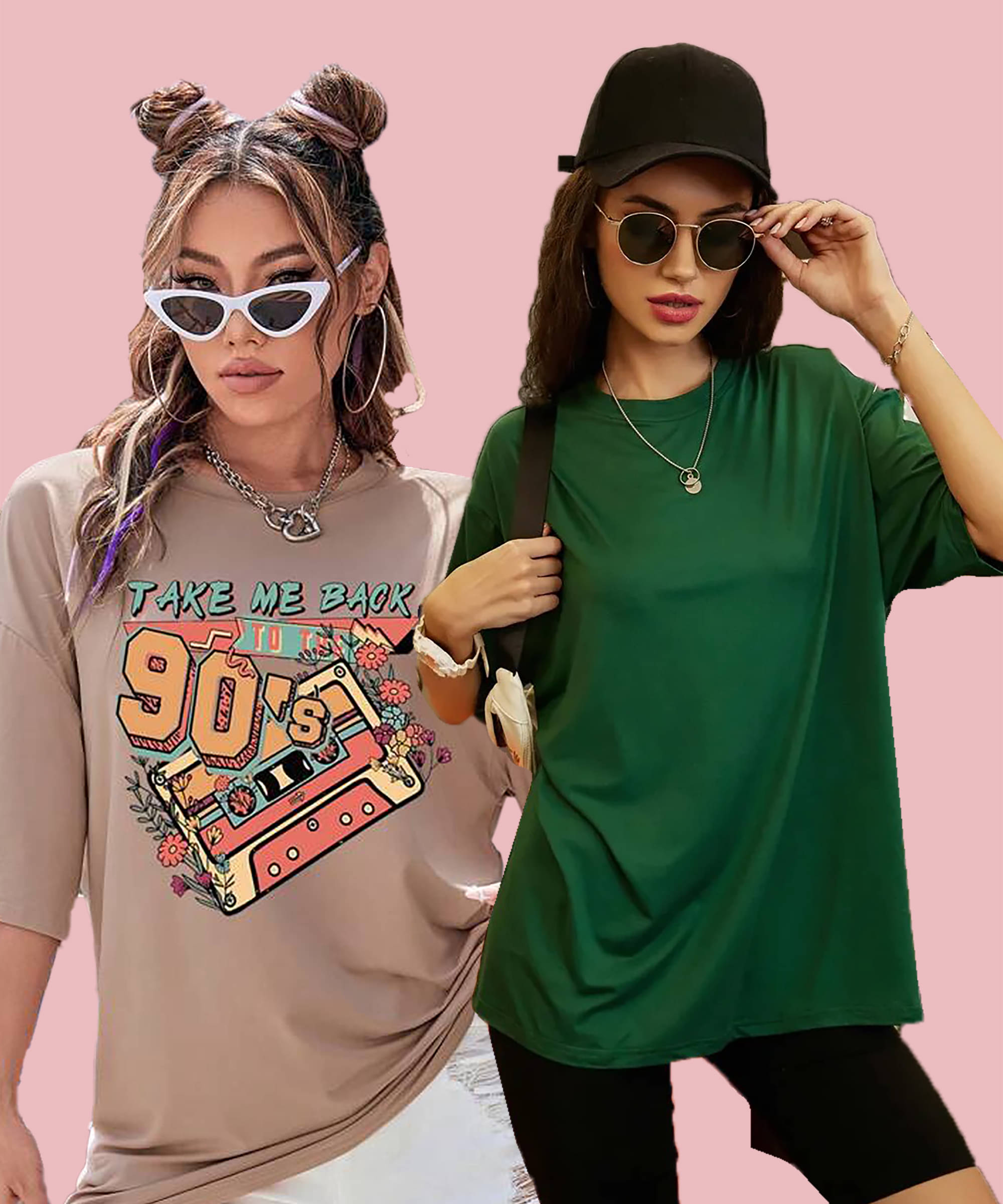 Christy World Women Cotton Printed Oversized Fit Round Neck T-Shirt ( Multicolor 6 ) Christy World Women Cotton Printed Oversized Fit Round Neck T-Shirt ( Multicolor 6 )