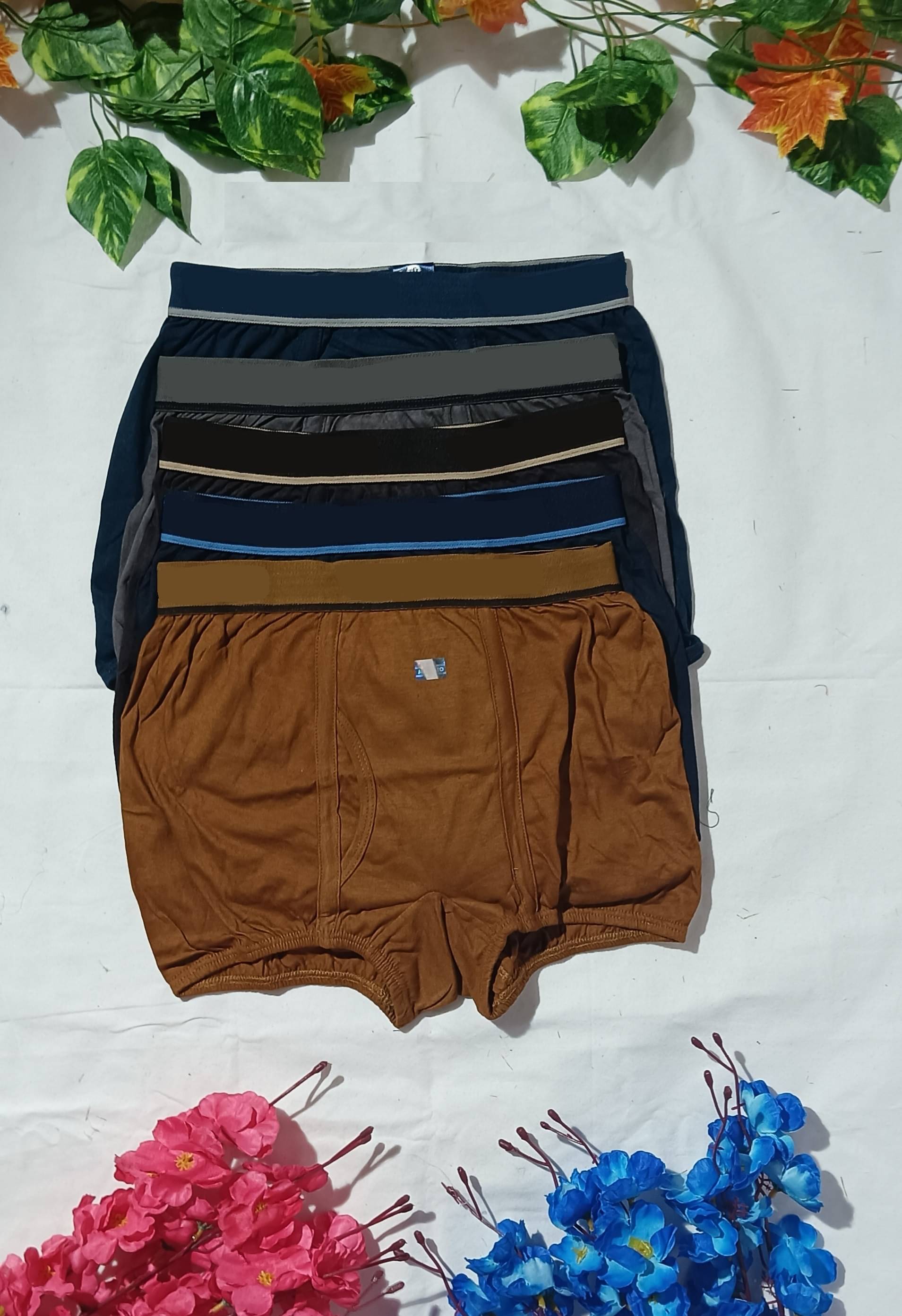     			D1 DIFFERENT ONE Pack of 5 Cotton Trunks For Men's ( Multicolor )
