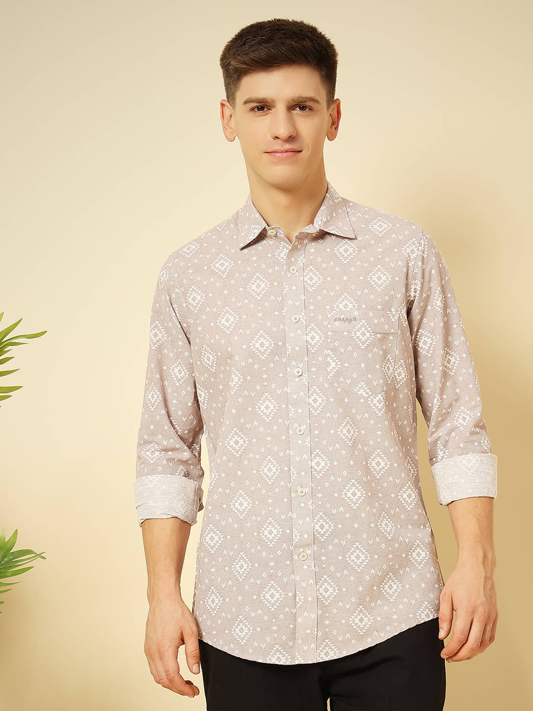 ENSPYR 100% Cotton Regular Fit Printed Full Sleeves Men's Casual Shirt - Maroon ( Pack of 1 ) ENSPYR 100% Cotton Regular Fit Printed Full Sleeves Men's Casual Shirt - Maroon ( Pack of 1 )