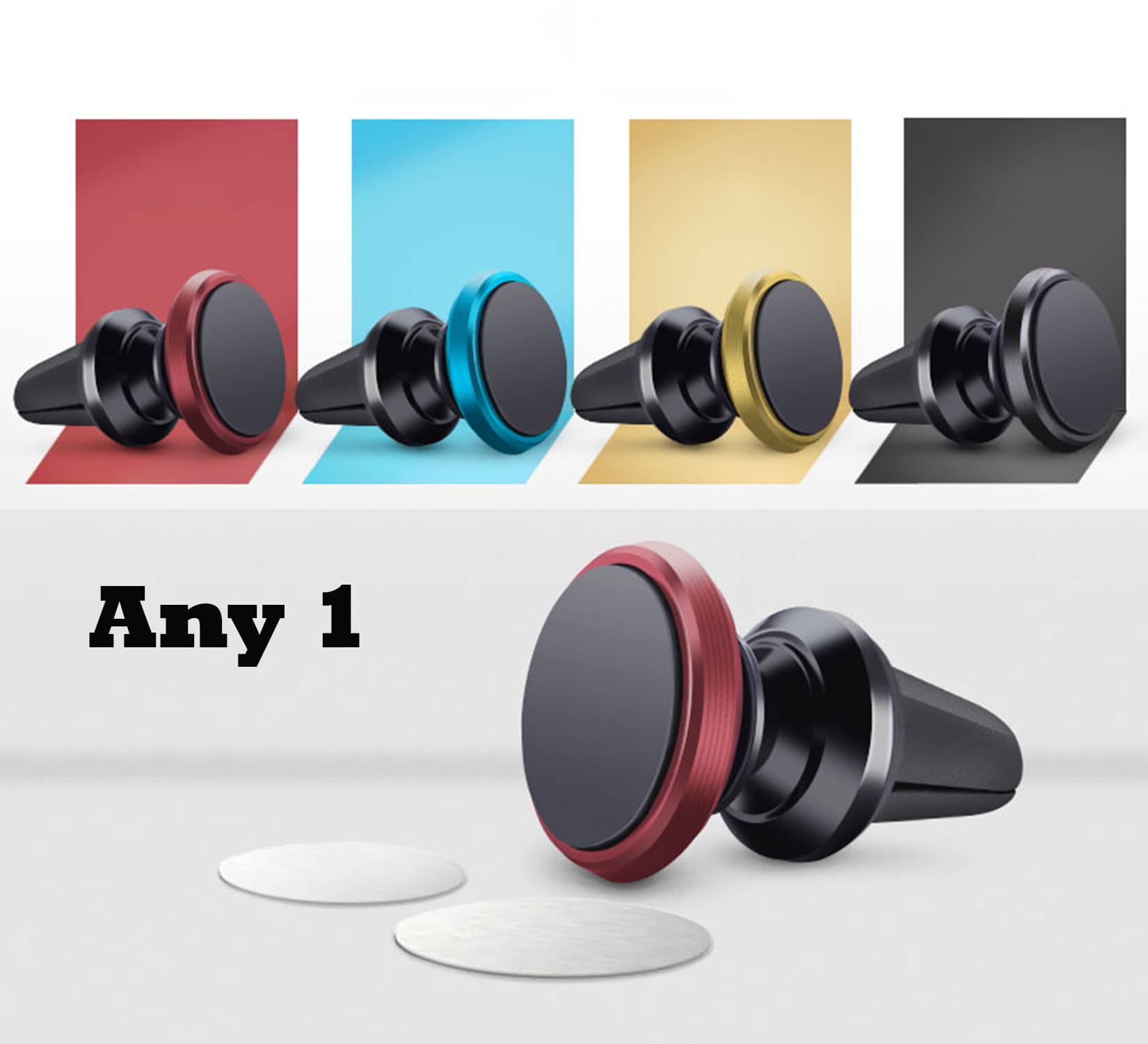 Flenzy Windshield Only Single Clamp Car Mobile Holder - Multicolor Flenzy Windshield Only Single Clamp Car Mobile Holder - Multicolor