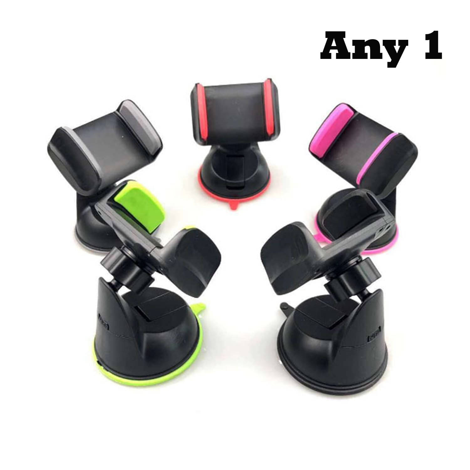 Flenzy Windshield Only Single Clamp Car Mobile Holder - Multicolor Flenzy Windshield Only Single Clamp Car Mobile Holder - Multicolor