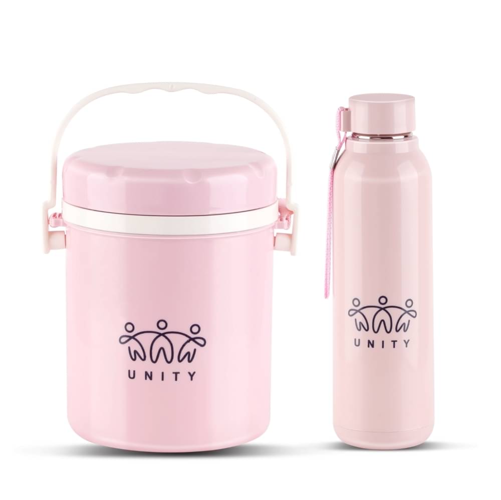 Jaypee Unity Pro Set Stainless Steel Lunch Box 3 - Container ( Pack of 2 ) Jaypee Unity Pro Set Stainless Steel Lunch Box 3 - Container ( Pack of 2 )