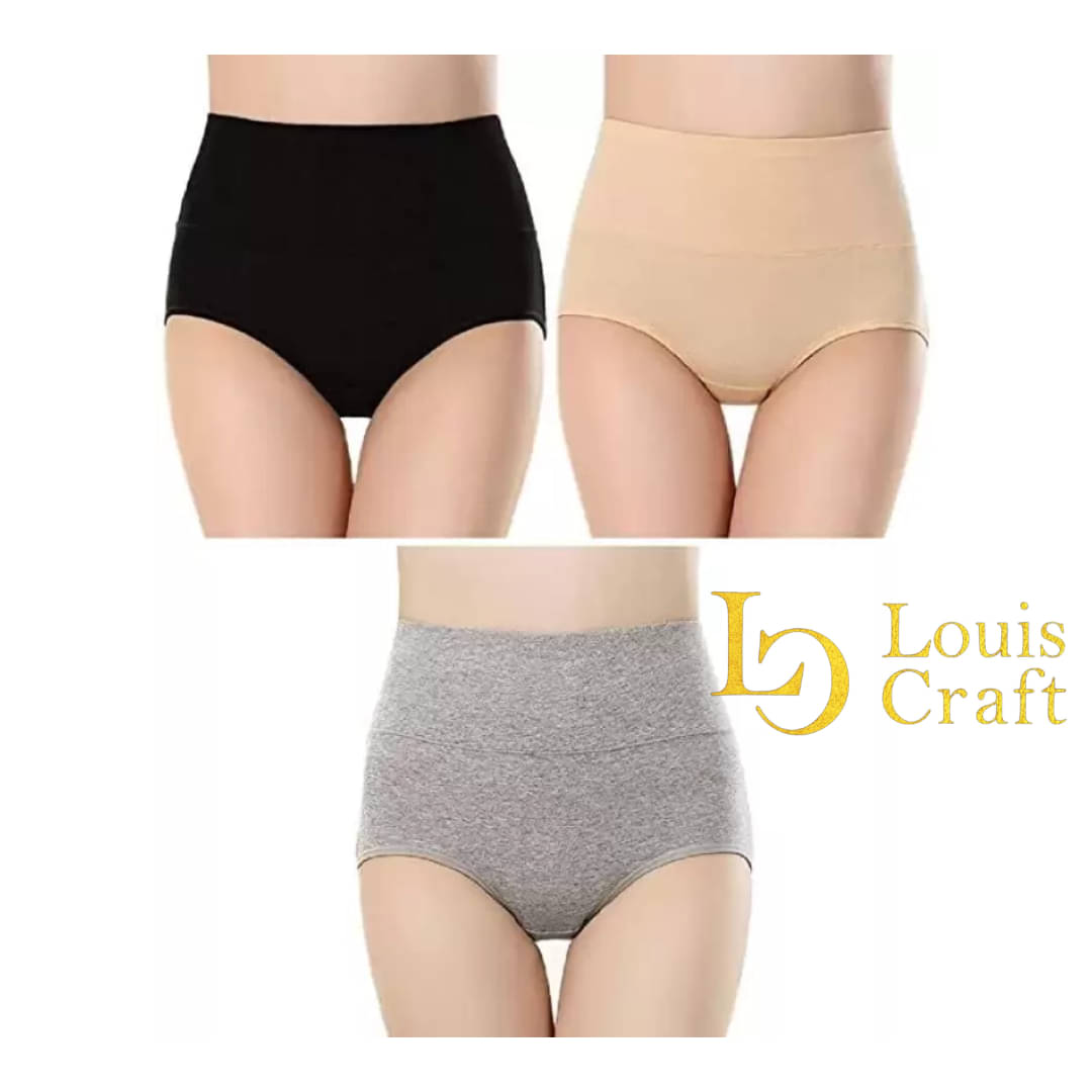     			Louis Craft Pack of 3 Cotton Lycra Hipster For Women ( Multicolor3 )
