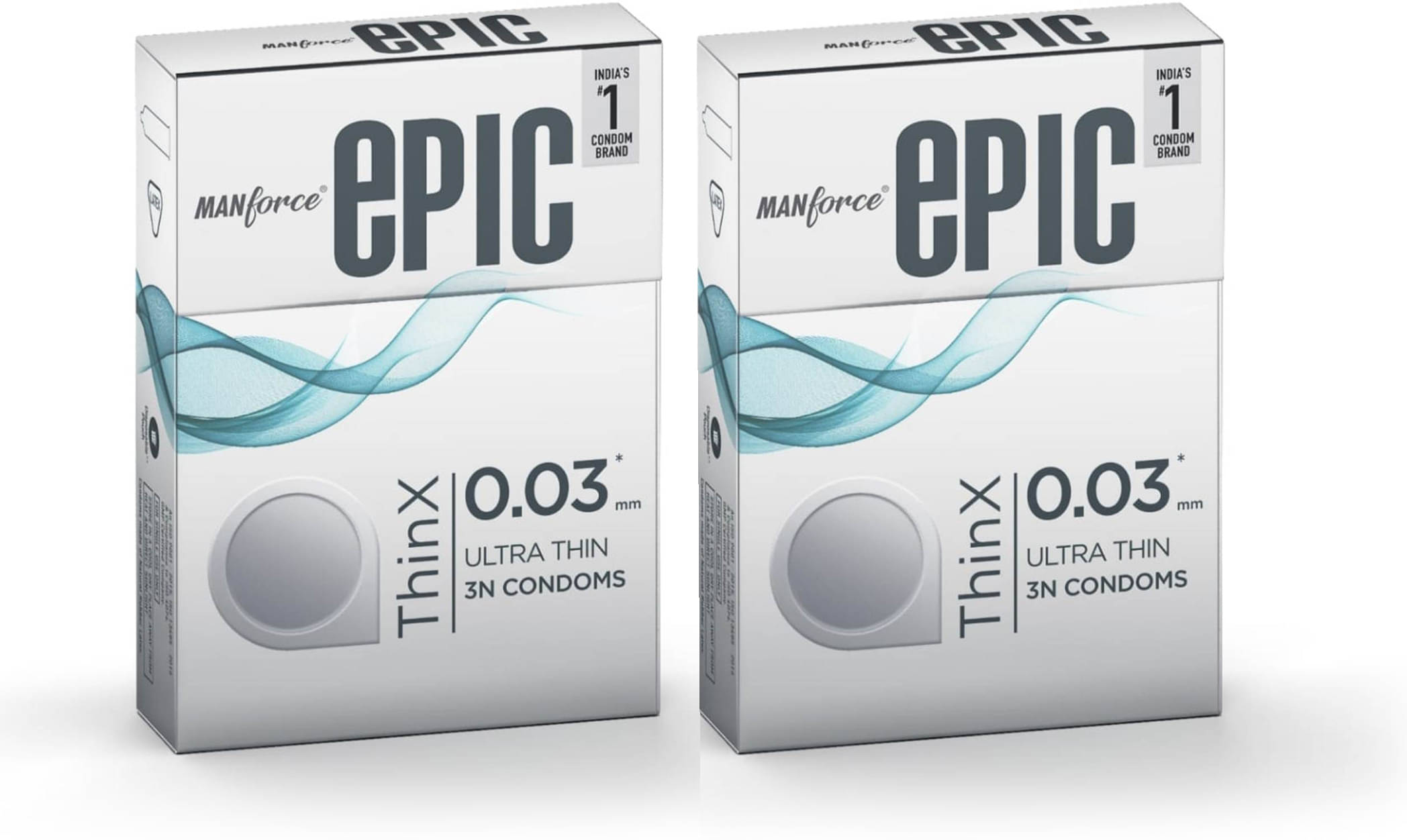     			MANFORCE Epic ThinX 0.03mm Ulara Thin Condom  (Set of 2 6 Sheets)