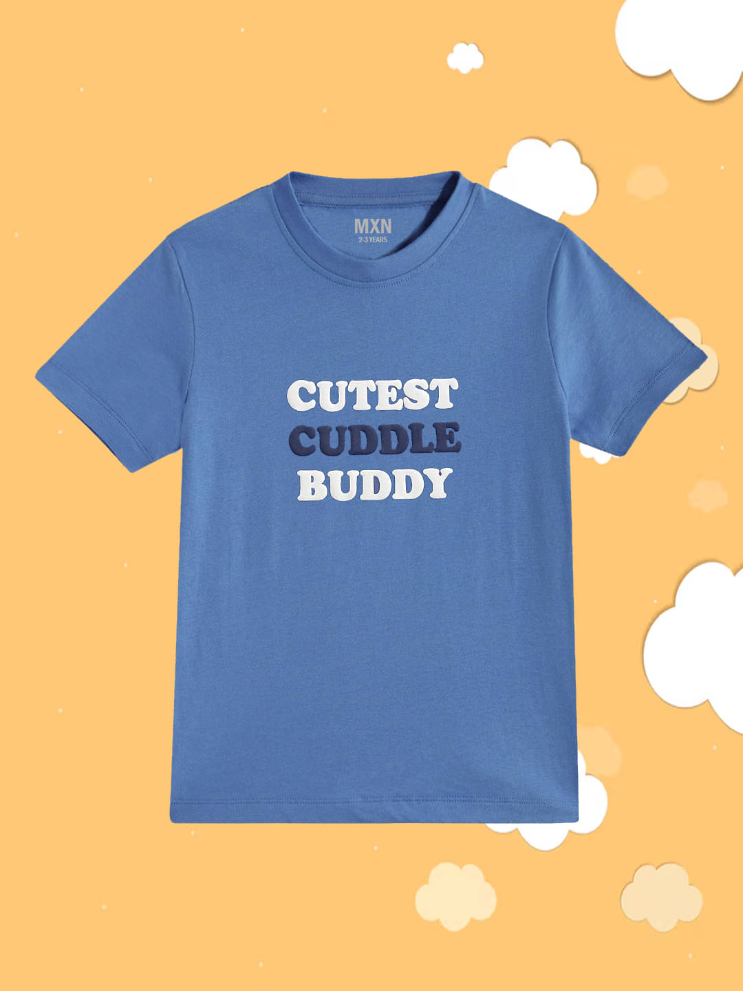     			MXN Pack of 1 Boys Cotton Blend T-Shirt ( Blue )